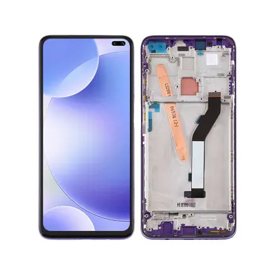 Original LCD Screen for Xiaomi Redmi K30 5G Digitizer Full Assembly with Frame(Purple)