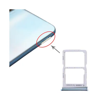 SIM Card Tray + NM Card Tray for Huawei Honor 20 Lite (Baby Blue)