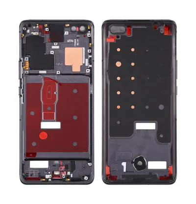 Original Middle Frame Bezel Plate for Huawei Honor 30 Pro(Black)