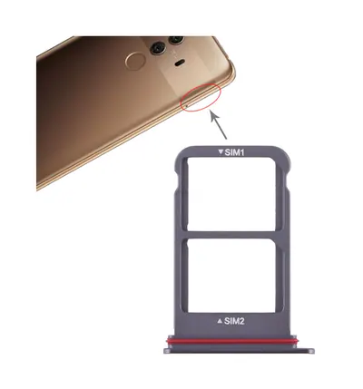 SIM Card Tray + SIM Card Tray for Huawei Mate 10 Pro (Black)