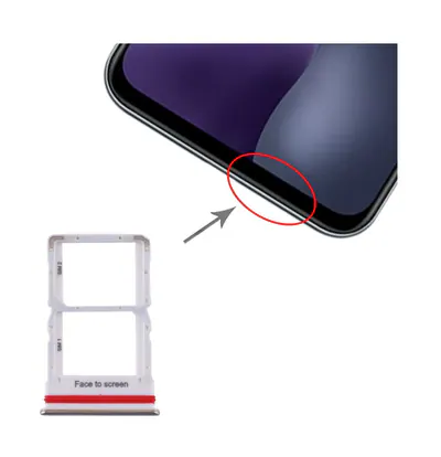 SIM Card Tray + SIM Card Tray for Xiaomi Mi 10 Lite 5G (Silver)