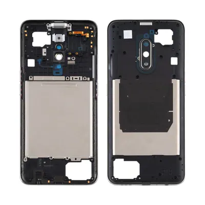 For OPPO Realme X Middle Frame Bezel Plate (Silver)