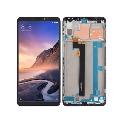 TFT LCD Screen for Xiaomi Mi Max 3 Digitizer Full Assembly with Frame(Black)