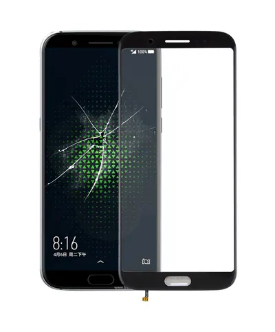 Front Screen Outer Glass Lens for Xiaomi Black Shark(Black)