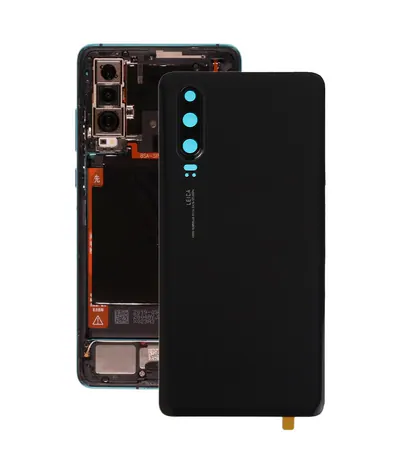 Battery Back Cover with Camera Lens for Huawei P30(Black)