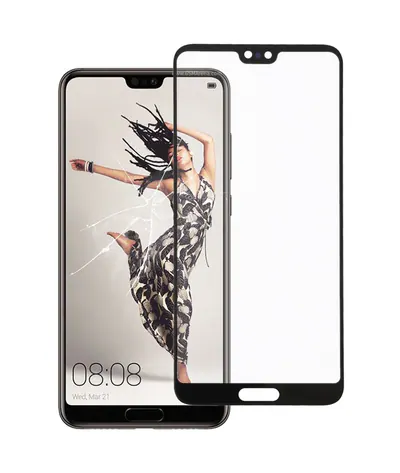 For Huawei P20 Pro Front Screen Outer Glass Lens (Black)