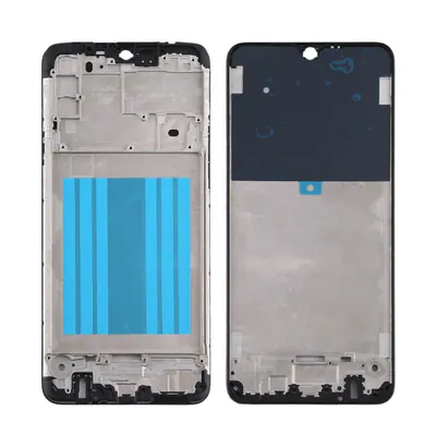 For Samsung Galaxy A20s Front Housing LCD Frame Bezel Plate (Black)