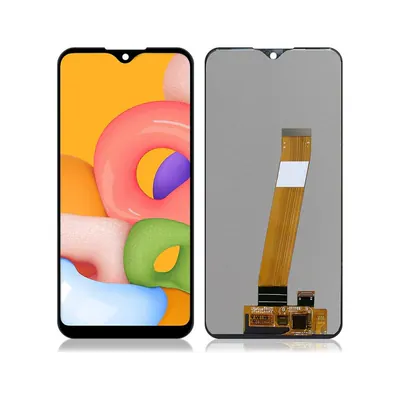For Galaxy A01 SM-A015F Original PLS TFT LCD Screen with Digitizer Full Assembly (Flex Cable Narrow) (Black)