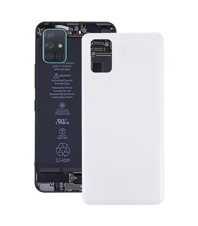For Samsung Galaxy M51 Battery Back Cover (White)
