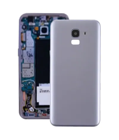 For Galaxy J6 (2018) / J600F/DS, J600G/DS Back Cover with Side Keys & Camera Lens (Grey)