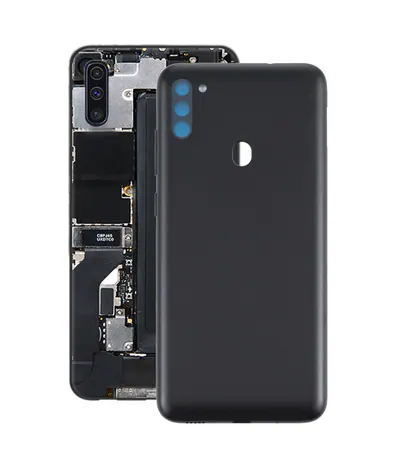 For Samsung Galaxy M11 SM-M115F Battery Back Cover (Black)