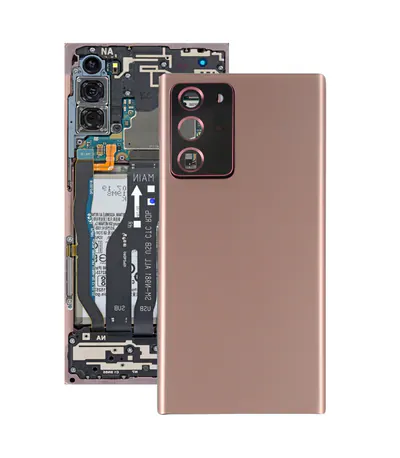 For Samsung Galaxy Note20 Ultra Battery Back Cover with Camera Lens Cover (Rose Gold)