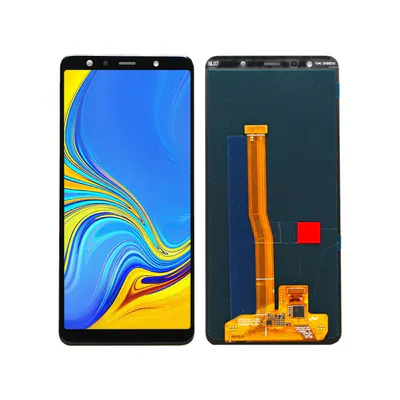 Original Super AMOLED LCD Screen for Galaxy A7 (2018), A750F / DS With Digitizer Full Assembly (Black)