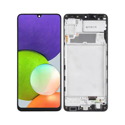 incell LCD Screen for Samsung Galaxy A22 4G Digitizer Full Assembly with Frame (Black)