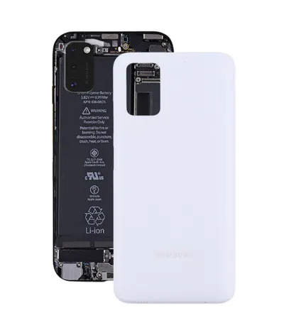 For Samsung Galaxy A03s SM-A037 Battery Back Cover (White)