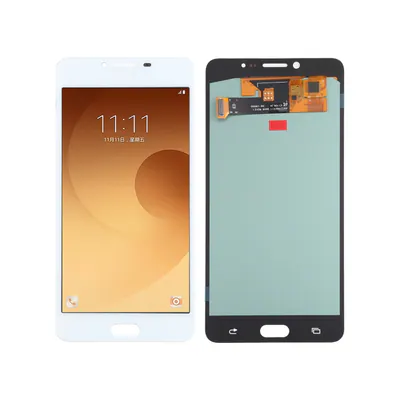 OLED Material LCD Screen and Digitizer Full Assembly for Samsung Galaxy C9 Pro SM-C9000/C900(White)