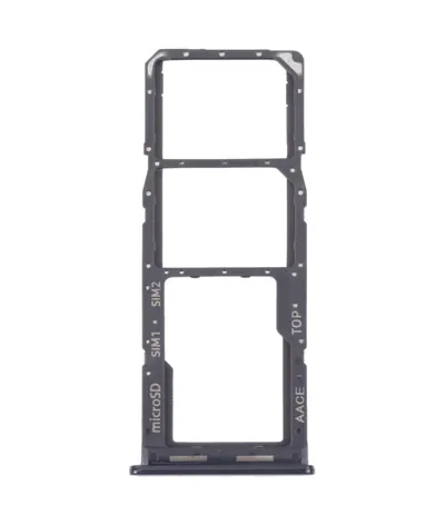 For Samsung Galaxy A13 SM-A135 Original SIM Card Tray + SIM Card Tray + Micro SD card tray (Black)