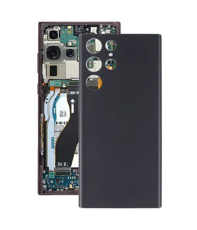 For Samsung Galaxy S22 Ultra Battery Back Cover (Black)