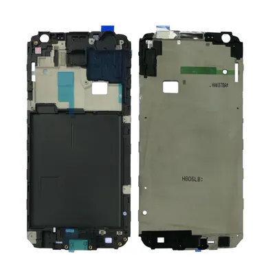 For Galaxy J4, J400F/DS, J400G/DS Front Housing LCD Frame Bezel Plate (Black)