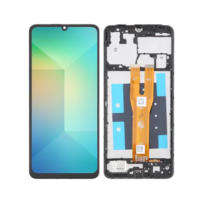 For Samsung Galaxy A06 SM-A065F Original LCD Screen Digitizer Full Assembly with Frame (Black)