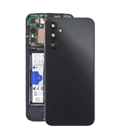 For Samsung Galaxy A14 5G SM-A146B Back Cover with Camera Lens Cover(Black)