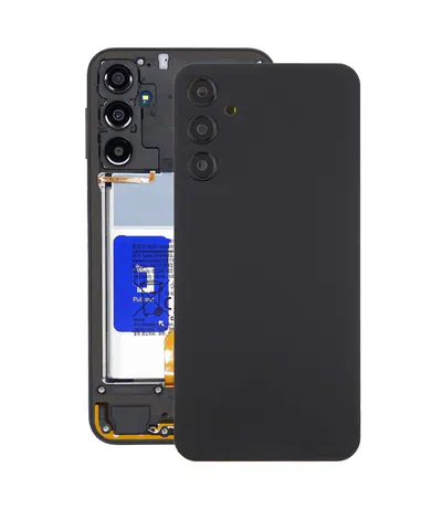 For Samsung Galaxy A24 SM-A245 Back Cover with Camera Lens Cover(Black)