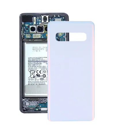 For Galaxy S10 SM-G973F/DS, SM-G973U, SM-G973W Original Battery Back Cover (White)