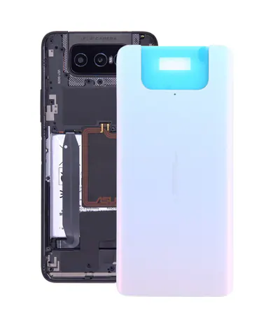 Glass Battery Back Cover for Asus Zenfone 7 ZS670KS(White)