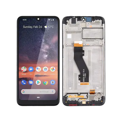 TFT LCD Screen for Nokia 3.2 Digitizer Full Assembly with Frame (Black)