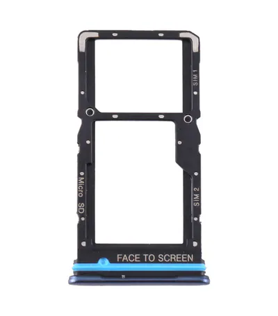 SIM Card Tray + SIM Card Tray / Micro SD Card Tray for Xiaomi Mi 10T Lite 5G (Blue)