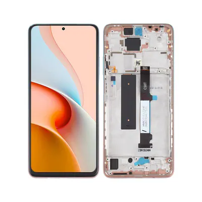 Original LCD Screen and Digitizer Full Assembly with Frame for Xiaomi Redmi Note 9 Pro 5G / Mi 10T Lite 5G M2007J17C M2007J17G (Rose Gold Beach)