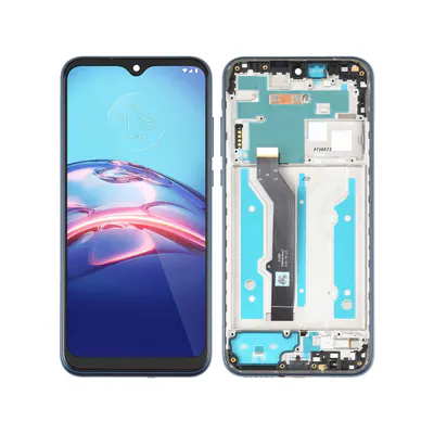 TFT LCD Screen for Motorola Moto E (2020)Digitizer Full Assembly with Frame (Blue)