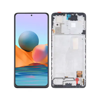 Original OLED LCD Screen and Digitizer Full Assembly With Frame for Xiaomi Redmi Note 10 Pro 4G / Redmi Note 10 Pro (India) / Redmi Note 10 Pro Max (4G) M2101K6G M2101K6R M2101K6P M2101K6I