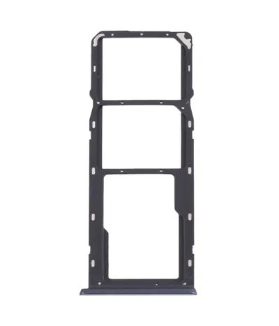 For OPPO A15 CPH2185 SIM Card Tray + SIM Card Tray + Micro SD Card Tray (Black)
