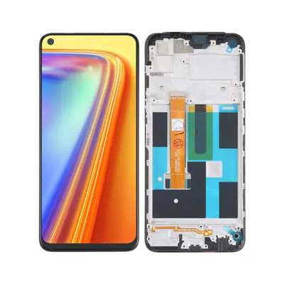 LCD Screen and Digitizer Full Assembly With Frame for OPPO Realme Narzo 20 Pro / Realme 7 (Global) 4G RMX2155
