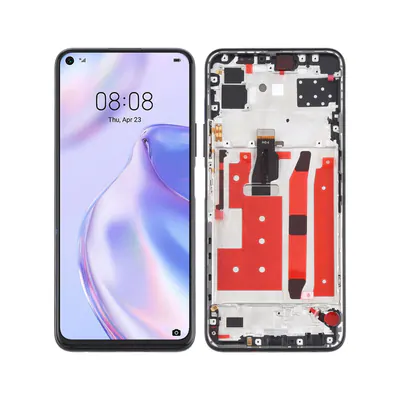 Original LCD Screen for Huawei P40 Lite 5G Digitizer Full Assembly With Frame(Black)