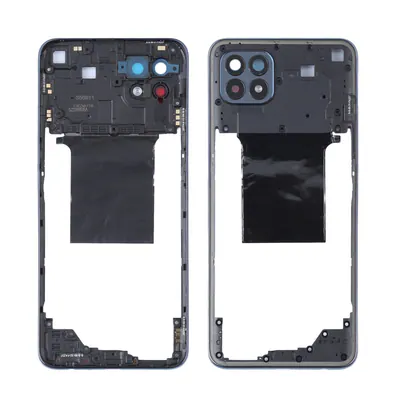For OPPO Reno4 SE/A93 4G/OPPO Reno4 F/Reno4 Lite/F17 Pro PEAT00, PEAM00 Original Middle Frame Bezel Plate (Black)