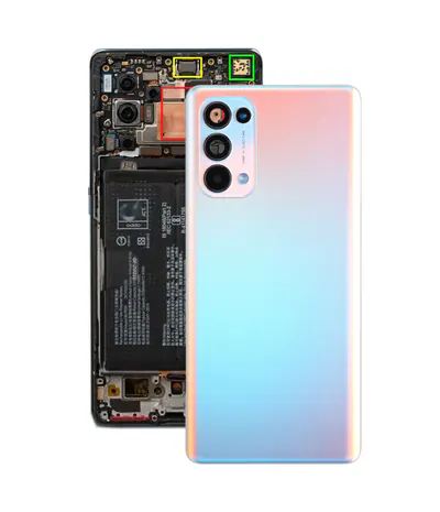 For OPPO Reno5 Pro 5G PDSM00, PDST00, CPH2201 Original Battery Back Cover (Orange)