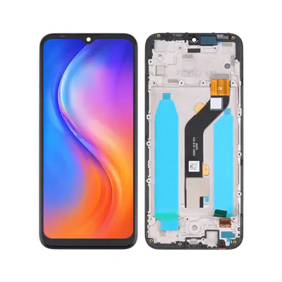 Original LCD Screen for Tecno Spark Go 2020 / Spark 6 Go KE5J Digitizer Full Assembly with Frame