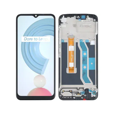 Original LCD Screen and Digitizer Full Assembly with Frame for OPPO Realme C21Y / Realme C25Y