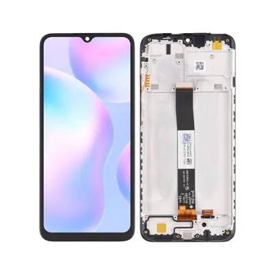 Original LCD Screen and Digitizer Full Assembly with Frame for Xiaomi Redmi 9A / Redmi 9C / Redmi 9C NFC / Redmi 9AT / Redmi 9i / Redmi 9 Activ / Poco C31 / Redmi 10A(Black)