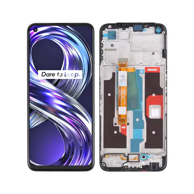 LCD Screen and Digitizer Full Assembly with Frame for OPPO Realme 8i RMX3151(Black)