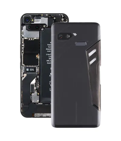 Glass Battery Back Cover for Asus ROG Phone ZS600KL(Jet Black)