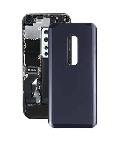 For vivo V17 Pro 1909 Glass Battery Back Cover (Black)