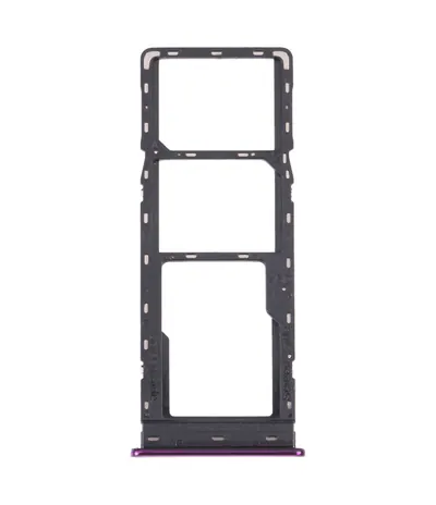 For Infinix Hot 8 Lite/Hot 8 SIM Card Tray + SIM Card Tray + Micro SD Card Tray (Purple)