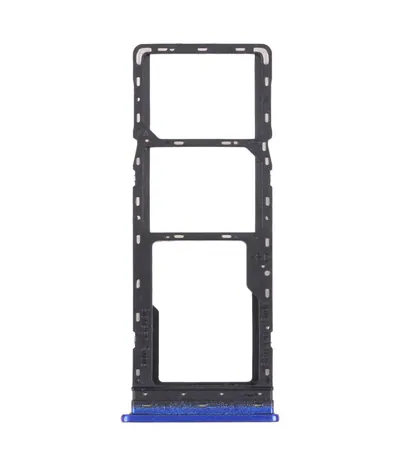 For Tecno Pova LD7 SIM Card Tray + SIM Card Tray + Micro SD Card Tray (Blue)