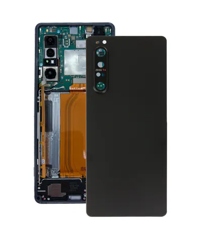 Original Battery Back Cover with Camera Lens Cover for Sony Xperia 1 II(Black)