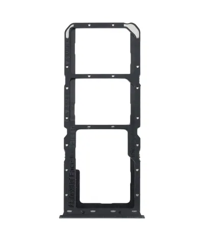For OPPO A52 4G SIM Card Tray + SIM Card Tray + Micro SD Card Tray (Black)