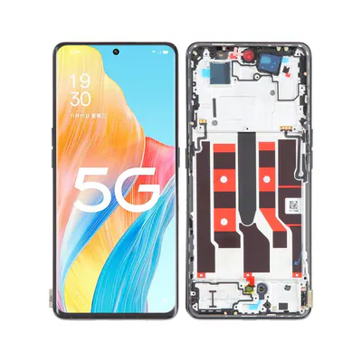 Original LCD Screen For OPPO A1 Pro Digitizer Full Assembly with Frame (Black)