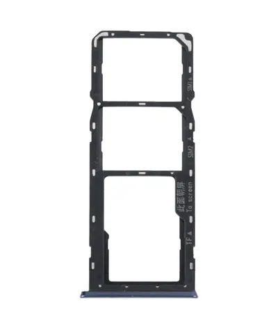 For OPPO A16K SIM Card Tray + SIM Card Tray + Micro SD Card Tray (Black)